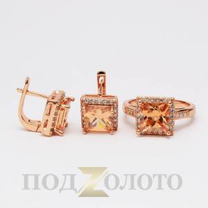 Комплект серьги с кольцом ZS6452