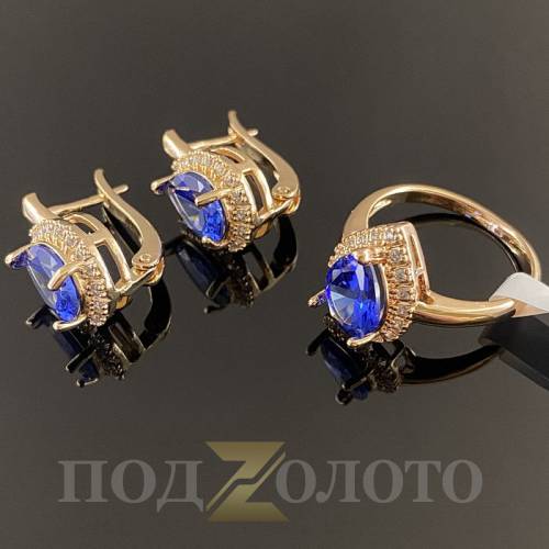 Комплект серьги с кольцом KZK8470